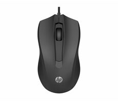 HP 100 černá / drátová myš / optická / 1600 dpi / USB
