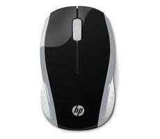 HP 200 stříbrná  / bezdrátová myš / optická / 1000 dpi / USB