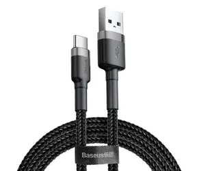Baseus CATKLF-UG1 kabel USB-A na USB-C 3m černo-šedá / 2A 