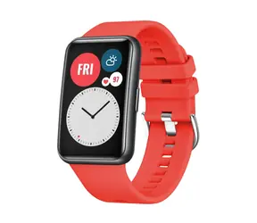 FIXED Silicone Strap Silikonový řemínek pro Huawei Watch FIT červená