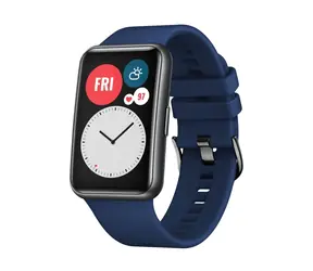 FIXED Silicone Strap Silikonový řemínek pro Huawei Watch FIT modrá
