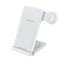 Nillkin PowerTrio 3v1 Bezdrátová Nabíječka pro Apple Watch bílá (MFI)