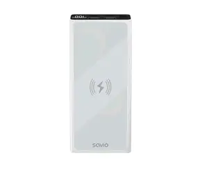 Savio BA-06 bílá / Powerbanka / 10000 mAh