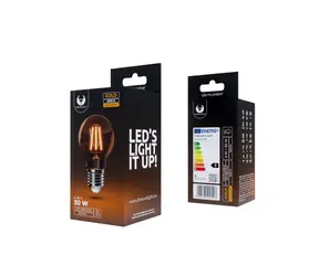 Forever LED žárovka E27 A60 4W (teplá bílá - gold) / Patice E27 / 2200K / 4W / 400 lm / 15000h