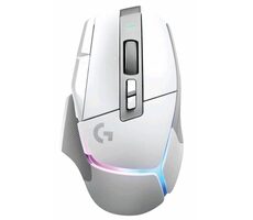 Logitech G502 X PLUS Premium bílá / bezdrátová herní myš / optický senzor / 25600 DPI / 13 tlačítek / USB 