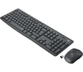 Logitech MK295 Silent tmavě šedá / Bezdrátová sada klávesnice a myši / SKD layout / nanopřijímač