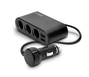 SAVIO SA-024 / auto roztrojka / 3x konektor / 2x USB / 3A / DC 12V-24V