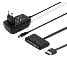 SAVIO AK-39 USB 3.0 - SATA III adaptér pro 3.5”/2.5” disky s napájením