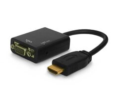 SAVIO CL-23 HDMI - VGA adaptér M-F černá