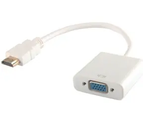 SAVIO CL-27B HDMI - VGA adaptér M-F bílá