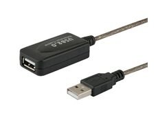 SAVIO CL-130 Kabel prodlužovací USB-A M/F černá 10m