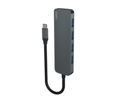 SAVIO AK-54 šedá / USB-C rozbočovač / 4x USB 3.1 A