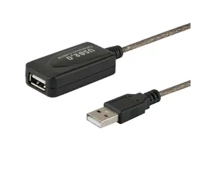 SAVIO CL-76 Kabel prodlužovací USB-A M/F černá 5m