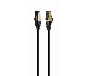 Gembird SFTP CAT8 0.5m / patch kabel / s ochranou / černá