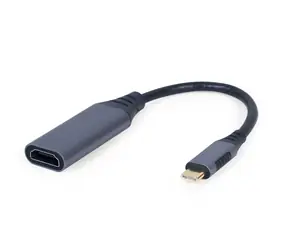 Gembird adaptér USB Typ-C (M) na HDMI (F) 0.15m šedá