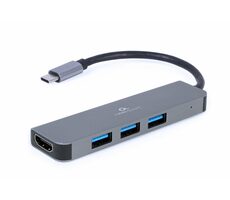 Gembird A-CM-COMBO2-01 / HUB 2V1 / HDMI / USB-A 
