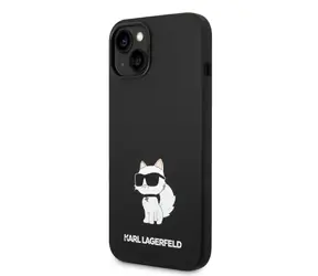 Karl Lagerfeld Liquid Silicone Choupette NFT Zadní Kryt pro Apple iPhone 14 Plus černá