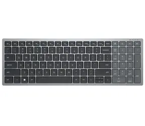 DELL KB-740 HU šedá / Bezdrátová klávesnice / HU / QWERTZ / USB / Bluetooth