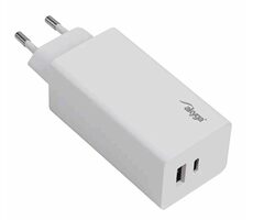 Akyga AK-CH-20 bílá / síťová nabíječka / 100W / 5A / GaN / QC / USB-A / USB-C 