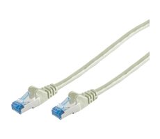 OEM Patch kabel CAT6a RJ45 S/FTP 0.25m šedá