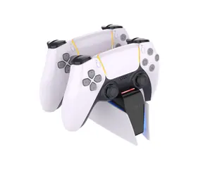FIXED Dobíjecí stanice pro dva bezdrátové ovladače DualSense PlayStation 5 černo-bílá
