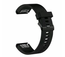 FIXED Silicone Strap Silikonový řemínek pro Garmin QuickFit 20mm černá