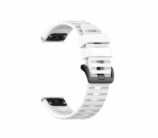FIXED Silicone Strap Silikonový řemínek pro Garmin QuickFit 22mm bílá