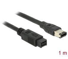 Delock FireWire-Kabel FW400 6Pin - FW800 9Pin St/St 1.00 m