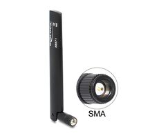Delock LTE Antenna SMA -0.8 - 3.0 dBi černá / Všesměrový s otočným kloubem 