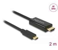Delock Kabel USB Type-C (M) - HDMI (M) (DP Alt Mód) 4K 30 Hz 2m černá