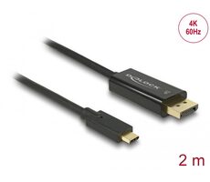 Delock Kabel USB Type-C (M) - DisplayPort (M) 2m černá / DP Alt Mód / 4K / 60 Hz