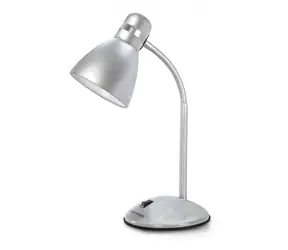 Esperanza ELD113S Alkes stříbrná / Stolní lampa / patice E27 / 12W