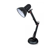 Esperanza ELD112K Avior černá / Stolní lampa / patice E27 / 12W