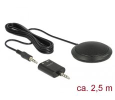 Delock Konferenční stolní mikrofon / všesměrový pro konferenci / 3.5 mm stereo jack (M) / 3 pin