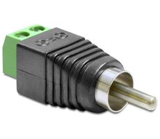 Delock Adapter RCA (F) - Svorkovnice s tlačítkem 2 pin