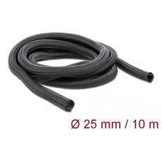 Delock Samouzavírací pletené opláštění 10m x 25mm černá