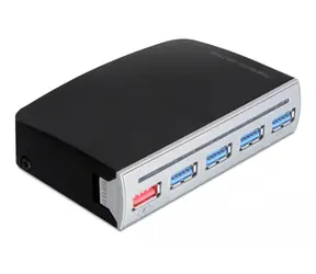 Delock 4 portový USB 3.0 Hub - 1 port USB napájení interní nebo externí