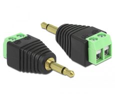 Delock Adapter Stereo jack (M) 3.5 mm - Terminal Block 2 pin