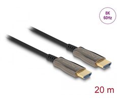 Delock Aktivní optický kabel HDMI 20m černá / 8K / 60Hz  