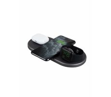 Uniq Aereo Plus 3v1 Bezdrátová Nabíječka pro Apple iPhone & Apple Watch & Apple AirPods černá 7.5/10W