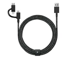 Native Union Belt Universal Cable USB-C/Lightning 1.5m černá