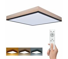 Solight WO802 LED stropní osvětlení s dálkovým ovládáním / čtvercové / dekor dřeva / 3000lm / 40W / 45x45cm