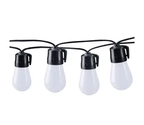 Solight WO795 LED smart venkovní řetěz s RGB žárovkami / bluetooth / 15 žárovek / 14m+6m / 10W