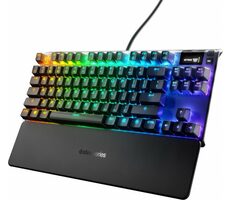 SteelSeries Apex 7 TKL - Red (US) černá / Herní klávesnice / Mechanická / QX2 Red / RGB podsvícení / US layout