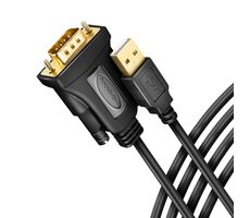 AXAGON ADS-1PQN, USB-A 2.0 - sériový RS-232 DB9-M FTDI adaptér / kabel 1.5m