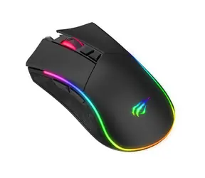 Havit GAMENOTE MS1001S RGB černá / Herní myš / RGB / optická / 4800DPI / USB / 1.6 m / doprodej