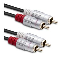 Qoltec 52338 Kabel 2xRCA (M) - 2xRCA (M) 3m černá