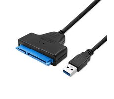 Qoltec 51855 Kabel USB-A 3.0 (M) - SATA HDD|SSD 2.5" 0.26m černá