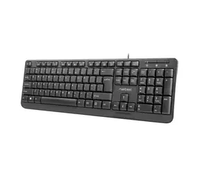 Natec Trout Slim černá / drátová klávesnice / US / USB / 1.8 m