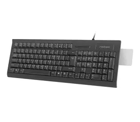 Natec Moray černá / drátová klávesnice / US / USB / 1.5 m